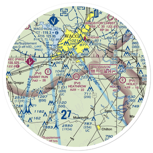 Heathrow Airport (TE17) VFR Sectional Sticker (30 mile)