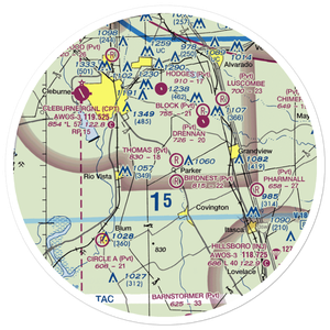 Cow Pasture Airport (TE16) VFR Sectional Sticker (30 mile)