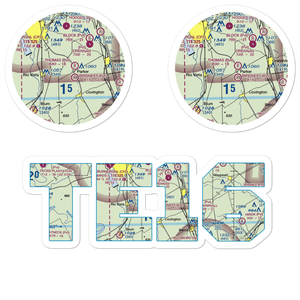 Cow Pasture Airport (TE16) VFR Sectional Sticker Pack