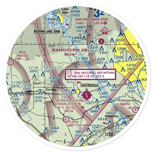 Weiblen Airport (TE13) VFR Sectional Sticker (30 mile)