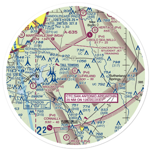 Cleveland Airport (TE12) VFR Sectional Sticker (30 mile)