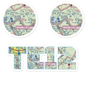 Cleveland Airport (TE12) VFR Sectional Sticker Pack