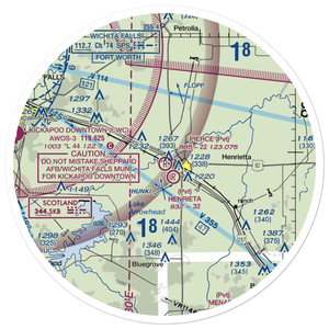 Pierce Airport (TE10) VFR Sectional Sticker (30 mile)