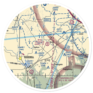 Flying W Airport (TE08) VFR Sectional Sticker (30 mile)