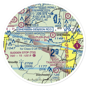 Lm Ranch Airport (TA93) VFR Sectional Sticker (20 mile)