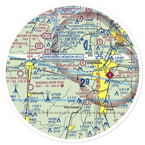 Lm Ranch Airport (TA93) VFR Sectional Sticker (30 mile)