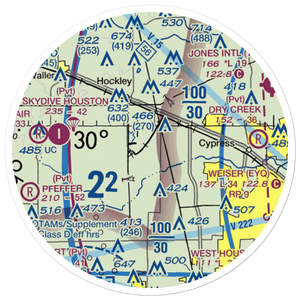 Green Acres Airport (TA90) VFR Sectional Sticker (20 mile)