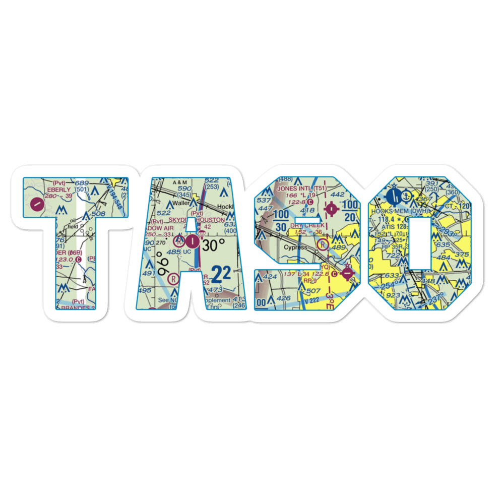 Green Acres Airport (TA90) VFR Sectional Sticker 