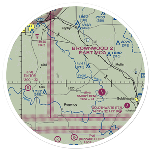 Vaughan Ranch Airport (TA89) VFR Sectional Sticker (30 mile)