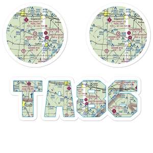 Dennis's Flying Farm Airport (TA86) VFR Sectional Sticker Pack