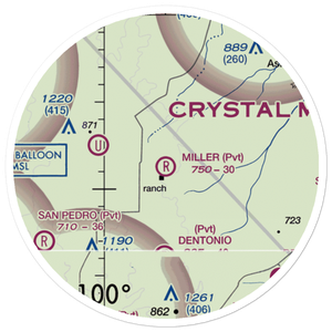 Miller Ranch Airport (TA84) VFR Sectional Sticker (20 mile)