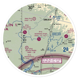 Tyra Ranch Airport (TA81) VFR Sectional Sticker (30 mile)