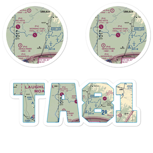 Tyra Ranch Airport (TA81) VFR Sectional Sticker Pack