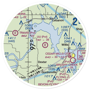 U U Ranch Airport (TA80) VFR Sectional Sticker (20 mile)