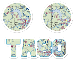 U U Ranch Airport (TA80) VFR Sectional Sticker Pack