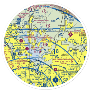 Cottonpatch Aerodrome (TA77) VFR Sectional Sticker (30 mile)