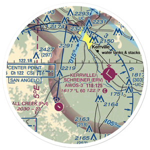 Barclay's Roost Airport (TA73) VFR Sectional Sticker (20 mile)