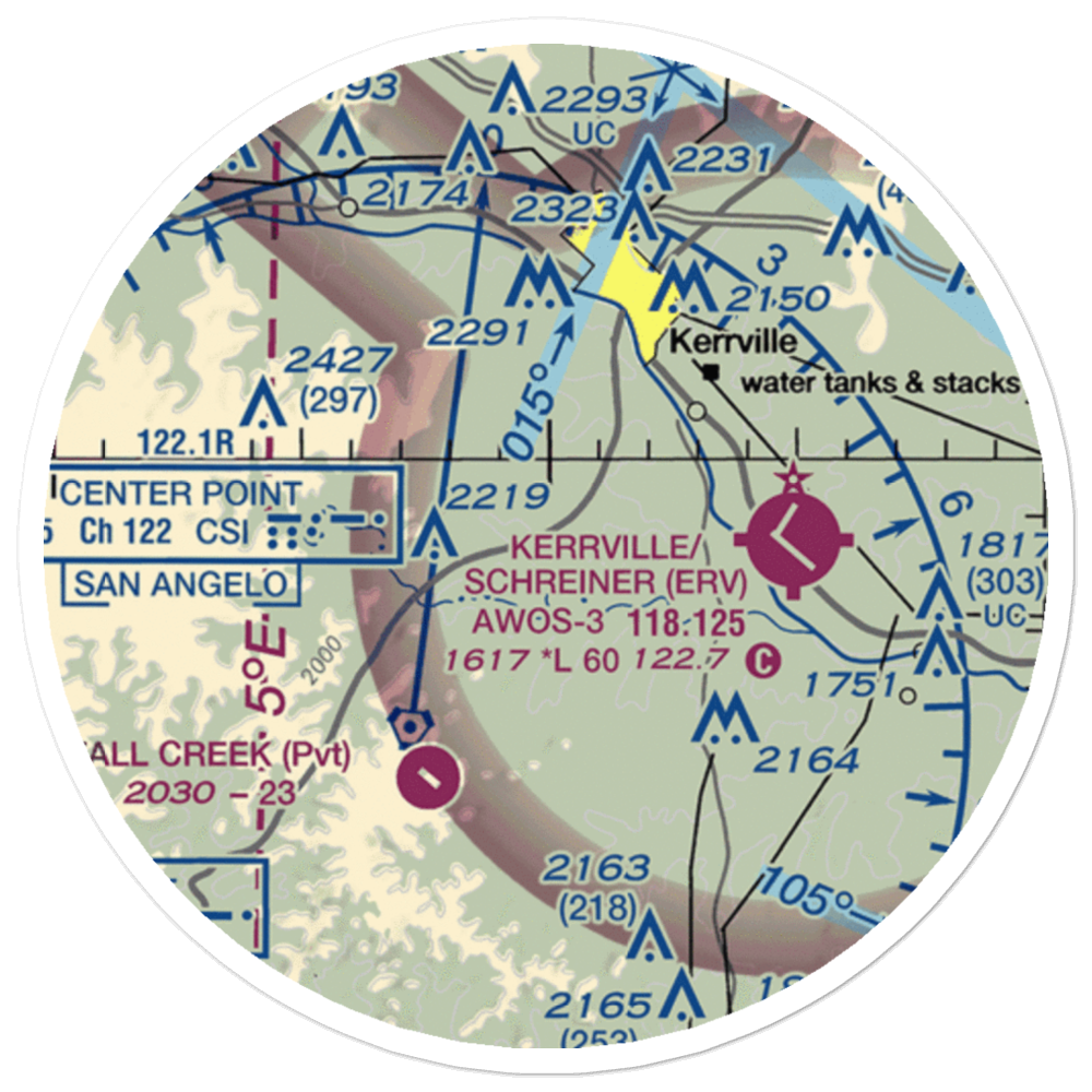 Barclay's Roost Airport (TA73) VFR Sectional Sticker (20 mile) 