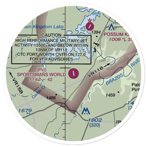 Sportsman's World Airport (TA65) VFR Sectional Sticker (20 mile)