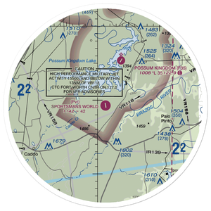 Sportsman's World Airport (TA65) VFR Sectional Sticker (30 mile)