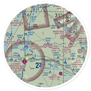 Flattop Ridge Airport (TA63) VFR Sectional Sticker (30 mile)