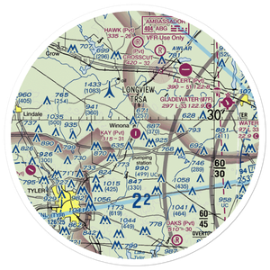 Kay Ranch Airport (TA61) VFR Sectional Sticker (30 mile)