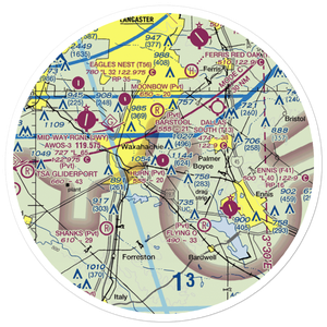 Hurn Airport (TA60) VFR Sectional Sticker (30 mile)