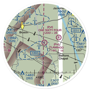 Flamingo Airfield (TA59) VFR Sectional Sticker (20 mile)
