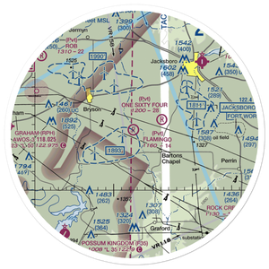 Flamingo Airfield (TA59) VFR Sectional Sticker (30 mile)