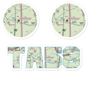 Rancho Ecantado Airport (TA58) VFR Sectional Sticker Pack