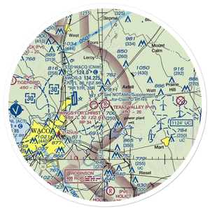 Texas Valley Air Field (TA57) VFR Sectional Sticker (30 mile)