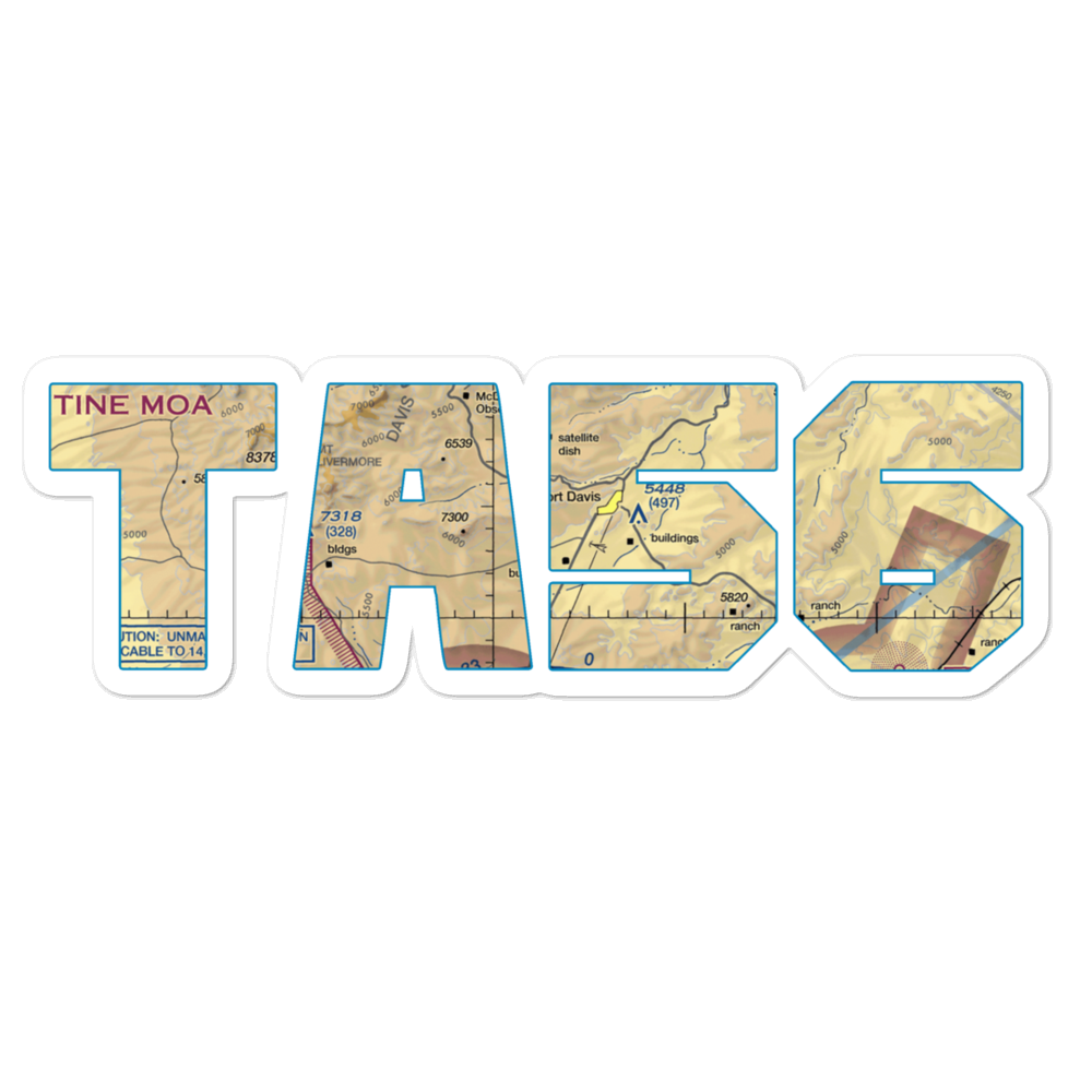 Blue Mountain Airport (TA56) VFR Sectional Sticker 