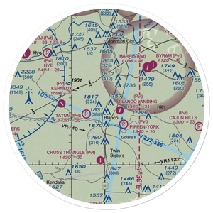 Rocky Top Ranch Airport (TA53) VFR Sectional Sticker (30 mile)