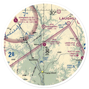 Flying Bull Ranch Airport (TA52) VFR Sectional Sticker (30 mile)