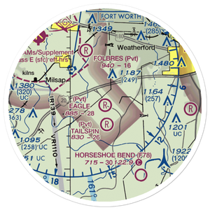 Eagle Airport (TA51) VFR Sectional Sticker (20 mile)