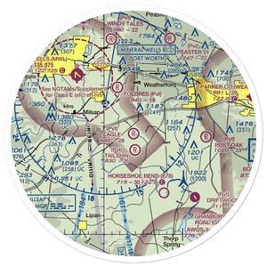 Eagle Airport (TA51) VFR Sectional Sticker (30 mile)