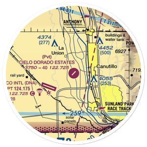 Cielo Dorado Estates Airport (NM05) VFR Sectional Sticker (20 mile)