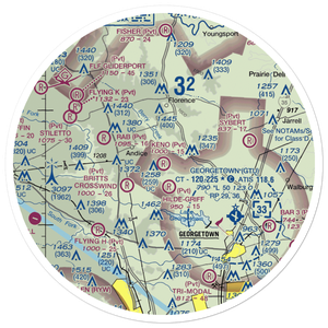 Keno Field (TA49) VFR Sectional Sticker (30 mile)
