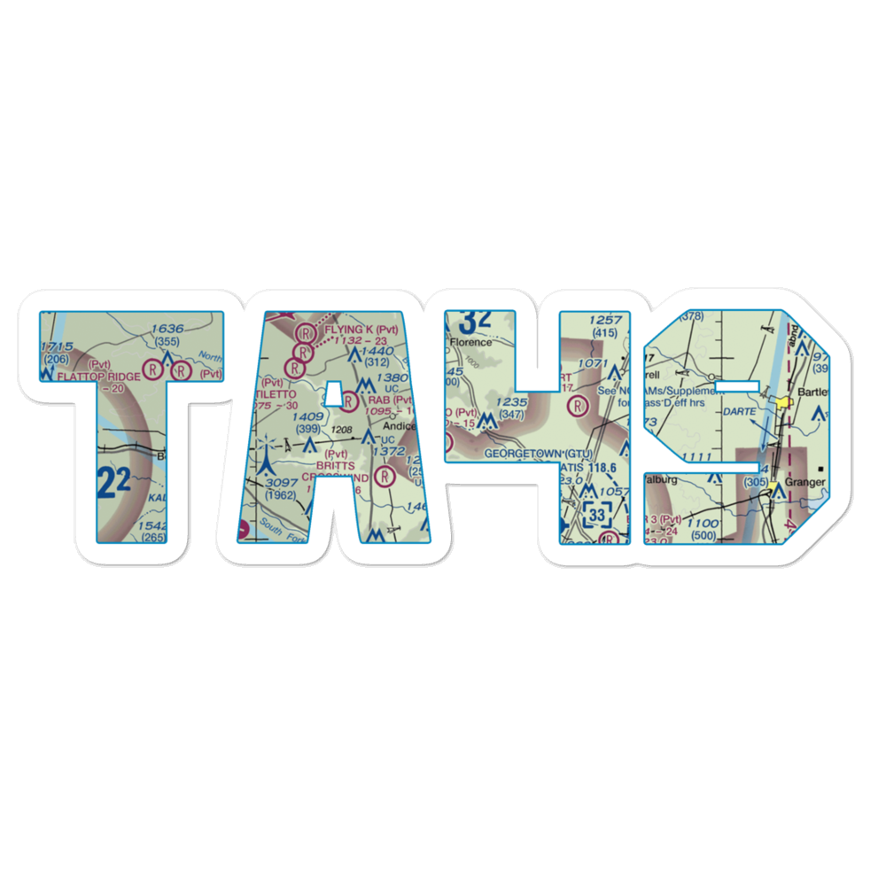 Keno Field (TA49) VFR Sectional Sticker 