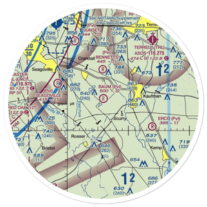 Baum Airport (TA46) VFR Sectional Sticker (30 mile)