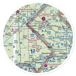 Vaca Moo Airport (TA37) VFR Sectional Sticker (30 mile)