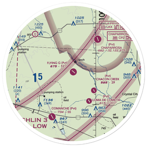 Flying G Airport (TA34) VFR Sectional Sticker (30 mile)