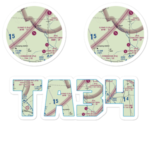 Flying G Airport (TA34) VFR Sectional Sticker Pack