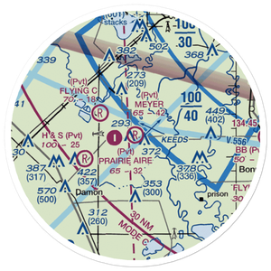 Meyer Field (TA33) VFR Sectional Sticker (20 mile)