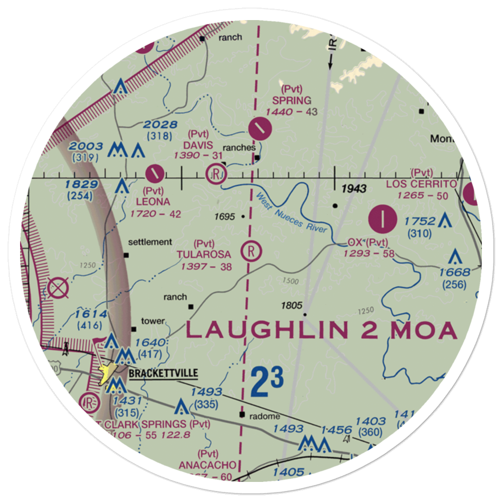 Tularosa Airport (TA31) VFR Sectional Sticker (30 mile) 