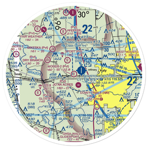 Woods Nr 2 Airport (TA28) VFR Sectional Sticker (30 mile)