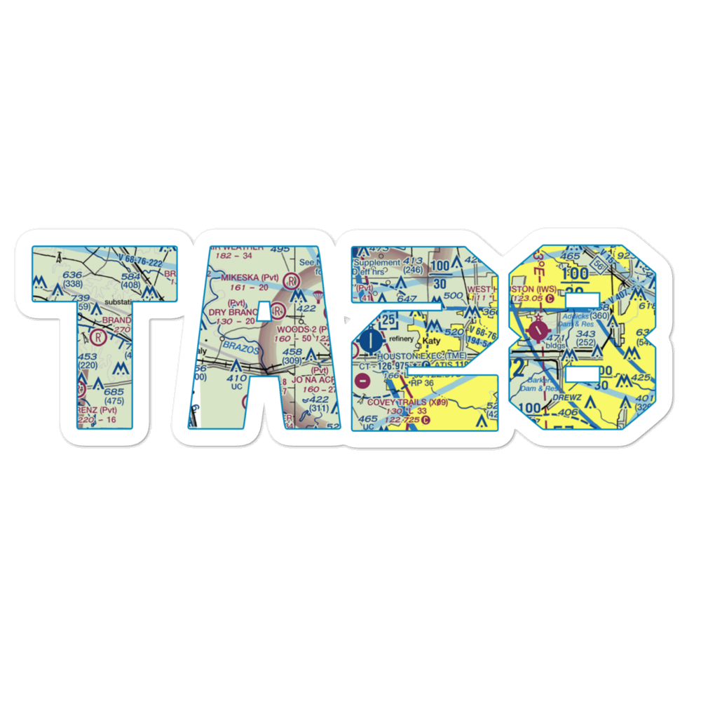 Woods Nr 2 Airport (TA28) VFR Sectional Sticker 
