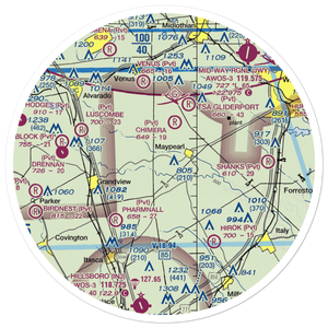 Coyote Crossing Airport (TA26) VFR Sectional Sticker (30 mile)