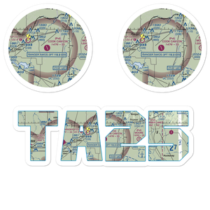 Cook Canyon Ranch Airport (TA25) VFR Sectional Sticker Pack