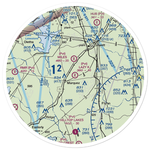 Morris Lazy K Ranch Airport (TA23) VFR Sectional Sticker (30 mile)